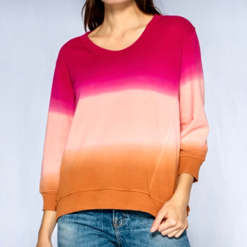 WILT Ombré Shrunken Sweatshirt Sz M